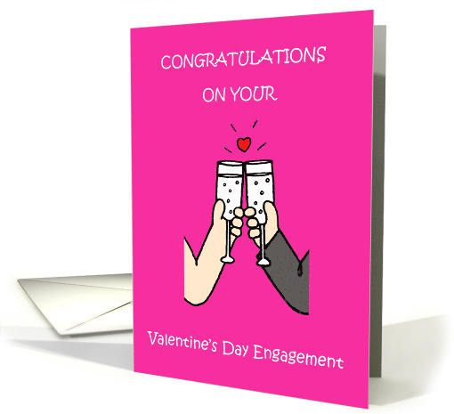 Valentine's Day Engagement Congratulations card (1456504)