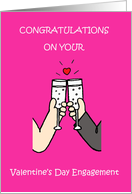 Valentine’s Day Engagement Congratulations card