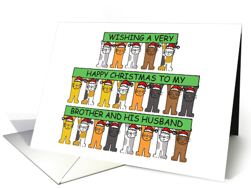 Happy Christmas to Brother and his Husband Cats Wearing... (1456850)