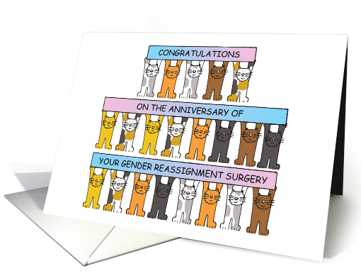 Gender Reassignment Anniversary Congratulations card (1461846)