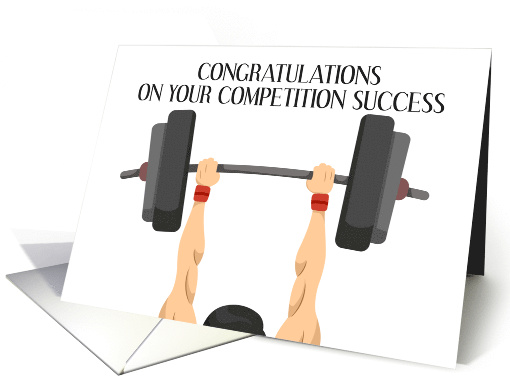 Body Building Competition Congratulations Muscle Man... (1473692)