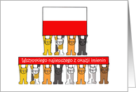 Polish Name Day Congratulations Wszystkiego najlepszego z okazji imien card