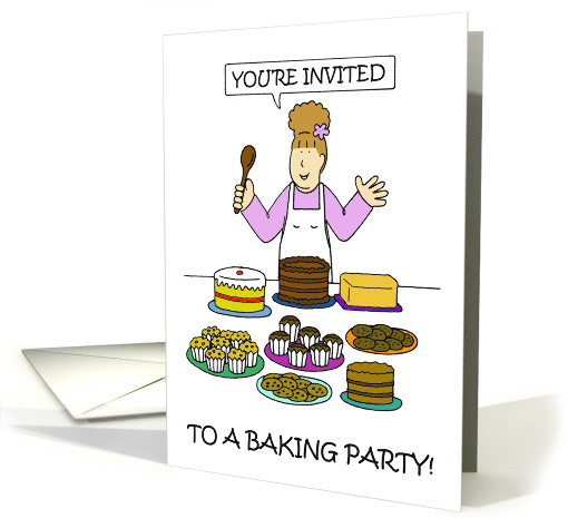 Baking Party Invitation. card (1477458)