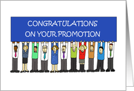 Congratulations on Your Promotion Cartoon Group of People card