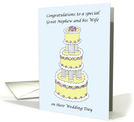Congratulations Great Nephew and his Wife on their Wedding Day card