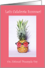 National Pineapple Day June 27th Pineapple Wearing Funky Shades card