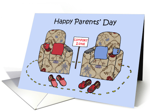 Happy Parents' Day July Cartoon Humor Comfort Zone Cartoon card