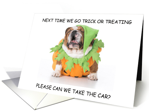Happy Halloween from the Dog Cute Exhausted Bulldog in... (1494454)