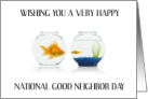 National Good Neighbor Day September 28th Goldfish Humor card