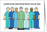 Operating Room Nurse Day November 14th Cartoon Group card