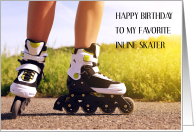 Inline skater Happy...