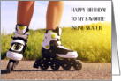 Inline skater Happy Birthday Skater in the Countryside card