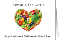 Registered Dietitian Nutritionist Day March 14th Vegetables Heart card