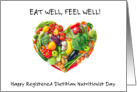 Registered Dietitian Nutritionist Day March 14th Vegetables Heart card