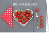 National Strawberry Day February 27th card
