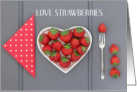 National Strawberry Day February 27th card