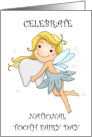 National Tooth Fairy Day February 28th Pretty Fairy with Tooth card