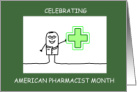 American Pharmacist Month October Cartoon Pharmacist card