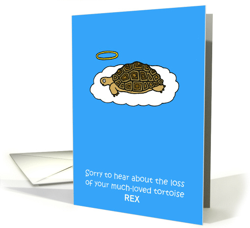 Loss of Pet Tortoise in Heaven with a Halo to Personalize... (1519838)