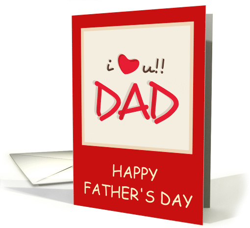 Happy Father's Day to Incarcerated Dad Love You Dad card (1521292)
