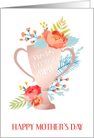 Happy Mother’s Day for Incarcerated Mom Flowers and Trophy card