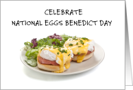 National Eggs Benedict Day April 16th Delicious Meal card