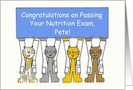 Congratulations on Passing Your Nutrition Exam Name Specific card