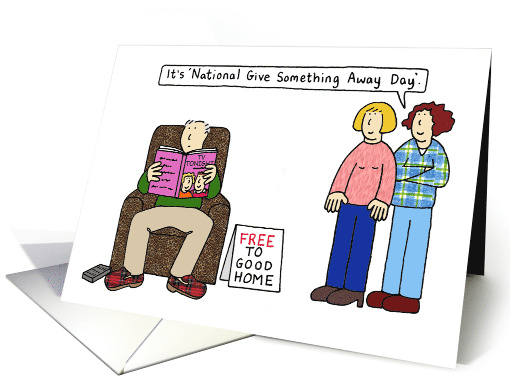 National Give Something Away Day July 15th Cartoon Fun... (1533496)