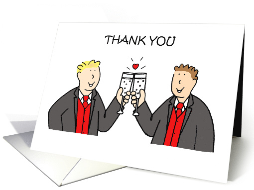 Thank you Two Grooms For the Gift. card (1533540)