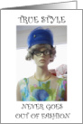 National Thrift Store Day August 17th Stylish Retro Mannequin card
