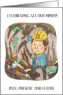 National Miners Day December 6th Illustration of a Miner card