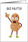 National Peanut Day Go Nuts September 13th Cartoon Peanut card