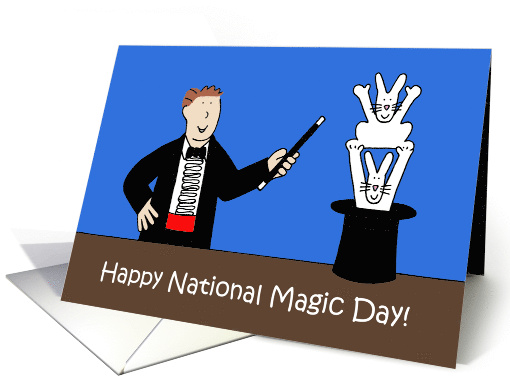 National Magic Day Humor October 31st Cartoon Magicain... (1547748)