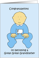 Great Great Grandfather Congratulations Baby Boy card