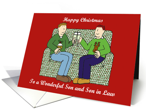 Happy Christmas to Wonderful Son and Son in Law card (1549956)