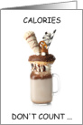 National Cake Day November 26th Giant Megashake No Calories Humor card