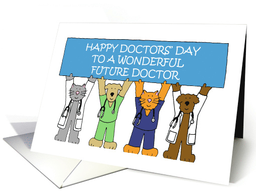 Happy Doctors' Day for Future Doctor Cartoon Pets in... (1556134)
