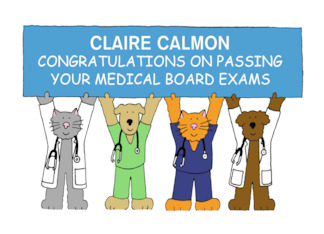 Congratulations on Passing Your Medical Board Exams to Personalize
