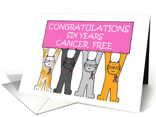 Six Years Cancer Remission Congratulations Pink Ribbon... (1559330)