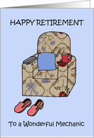 Congratulations on Retirement for Mechanic Cartoon Humor card
