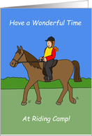 Have a Great Time at Horse Riding Camp card