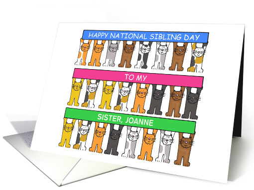 National Sibling Day April 10th Cartoon Cats to... (1566120)