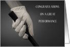 Congratulations on a Great Golfing Performance Unisex Player card