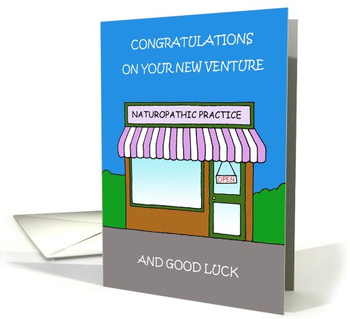 Congratulations and Good Luck New Naturopathic Practice card (1574540)