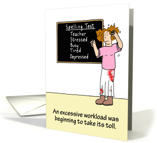 World Teachers' Day Cartoon Humor October 5th card (1577898)