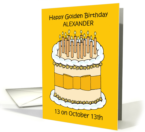 Golden Birthday 13 on the 13th to Personalize any Name... (1580148)