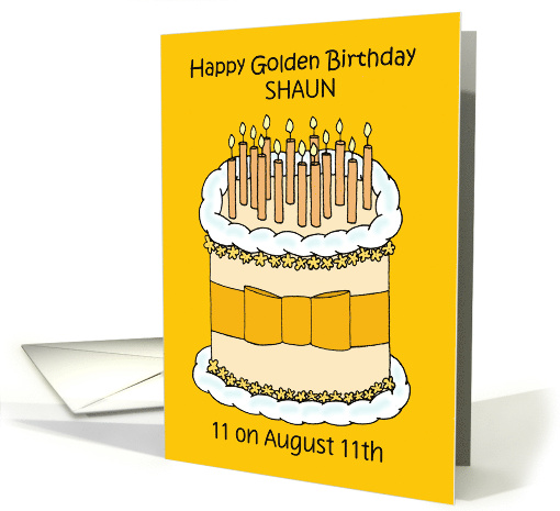 Golden Birthday 11 on the 11th to Personalize Any Name card (1580176)
