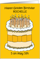 Golden Birthday 5 on the 5th to Personalize Any Name card