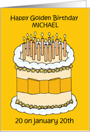 Golden Birthday 20 on the 20th to Personalize Any Name card