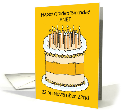 Golden Birthday 22 on the 22nd to Personalize Any Name... (1580670)